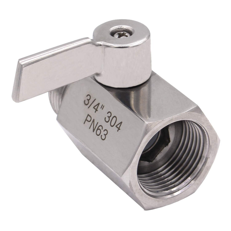 [Australia - AusPower] - DERNORD NPT Ball Valve 3/4" NPT Famale x Male Thread with Stainless Steel 304 Handle(Pack of 2) 3/4 Inch Pack of 2 