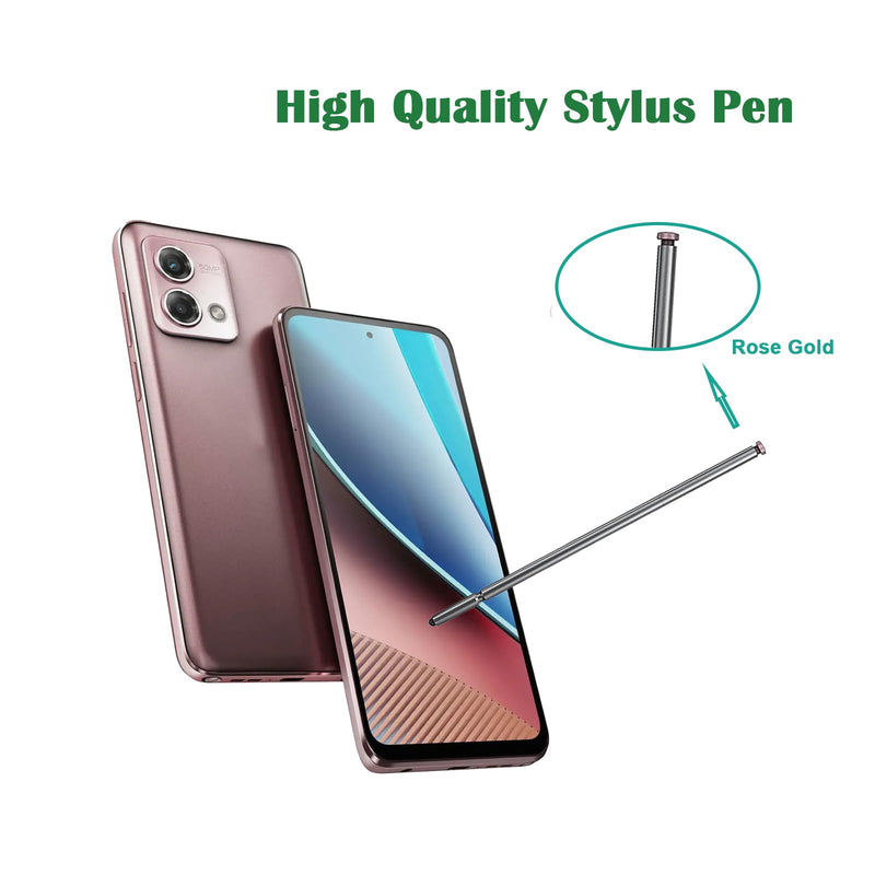 [Australia - AusPower] - for Moto G Stylus 2023 Stylus Pen Replacement for Motorola Moto G Stylus 5G (2023) Pen Touch Pen Moto G 2023 Stylus Pen (Rose Gold) 