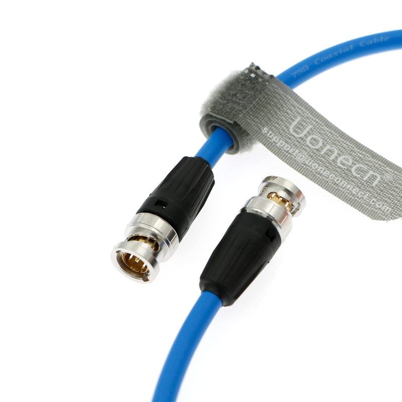 [Australia - AusPower] - Uonecn 12G 75 Ohm HD-SDI Video Coaxial Cable BNC Male to Male for 4K Video Camera 39'' Blue 