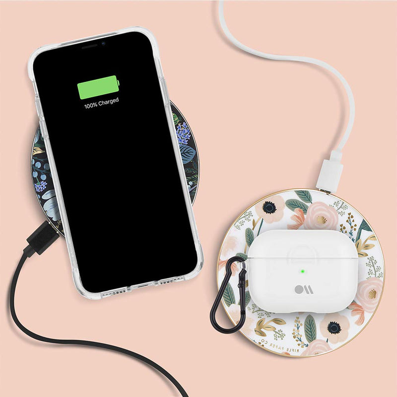 [Australia - AusPower] - Case-Mate Rifle Paper CO. - Power DISC - Wireless Charger - Charges All Qi Enabled Devices - Universal - Wild Flowers 