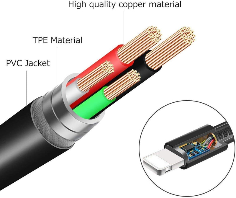 [Australia - AusPower] - (Apple MFi Certified) Car Aux Cord for iPhone,Lightning to 3.5mm Nylon Braided Aux Audio Cord Car Stereo Cable&Headphone Jack Adapter Compatible with iPhone13 12 11/XR/XS/X/8/8P/7/6 Support All iOS 