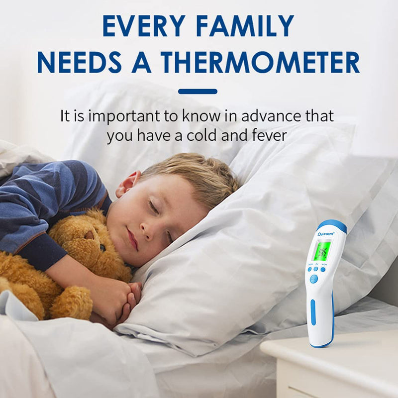 [Australia - AusPower] - Berrcom Thermometer for Fever Digital Thermometer Non Contact Medical Infrared Forehead Thermometer Body Surface Room Baby Thermometer LCD Display Infrared Thermometer 