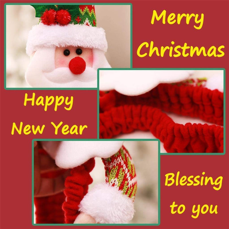 [Australia - AusPower] - SUSHAFEN 1 Pack Christmas Computer Monitor Border Cover TV Monitor Cover Elastic Laptop Computer Cover for Xmas Home Office Computer Decoration-Santa Claus 