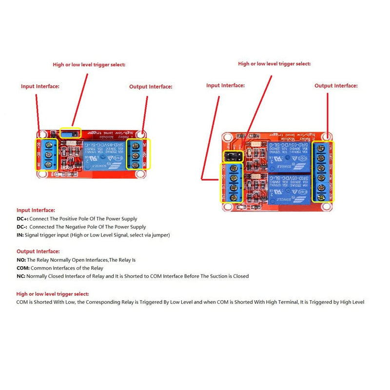 [Australia - AusPower] - WWZMDiB【1Pcs, 24V, 2 Channel, Relay Board】Relay Module 1/2/4/6/8/16 Channel 5V 12V 24V with Optocoupler Isolation Support High and Low Level Trigger 