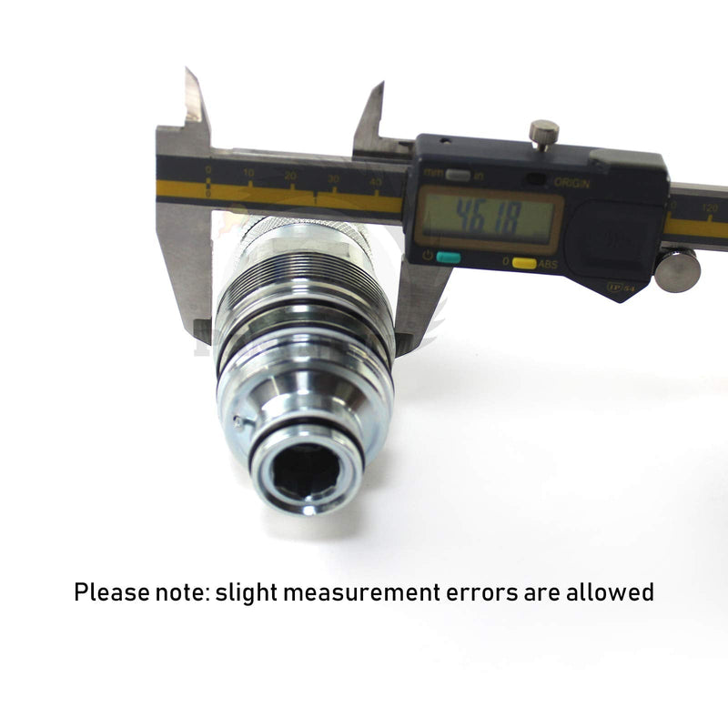 [Australia - AusPower] - PANGOLIN 6680018 Female Hydraulic Quick Connect Coupler 46mm Thread Diameter for Bobcat S130 S150 S160 S175 S185 S205 S220 S250 S300 S330 S450 S510 S530 T140 T180 T190 T200 Parts, 3 Month Warranty 