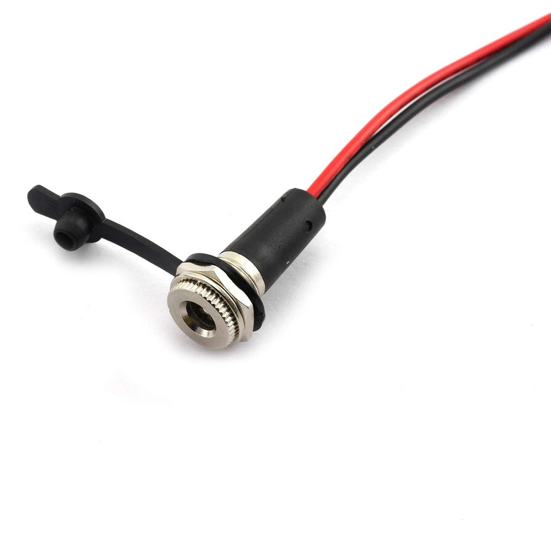 [Australia - AusPower] - Tegg 5pcs DC-099A DC Female Panel Mount Charging Wire Threaded Socket Jact Connector with Dustproof Plug IP67 68 Water-Proof Large Current Power Adapter 5.5x2.1mm 