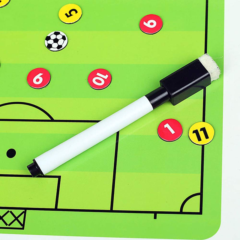 [Australia - AusPower] - Football Coaching Board Coaches Clipboard Tactical Magnetic Board Kit with Dry Erase, Marker Pen and Zipper Bag (Football Board) (Football Coaching Board) 