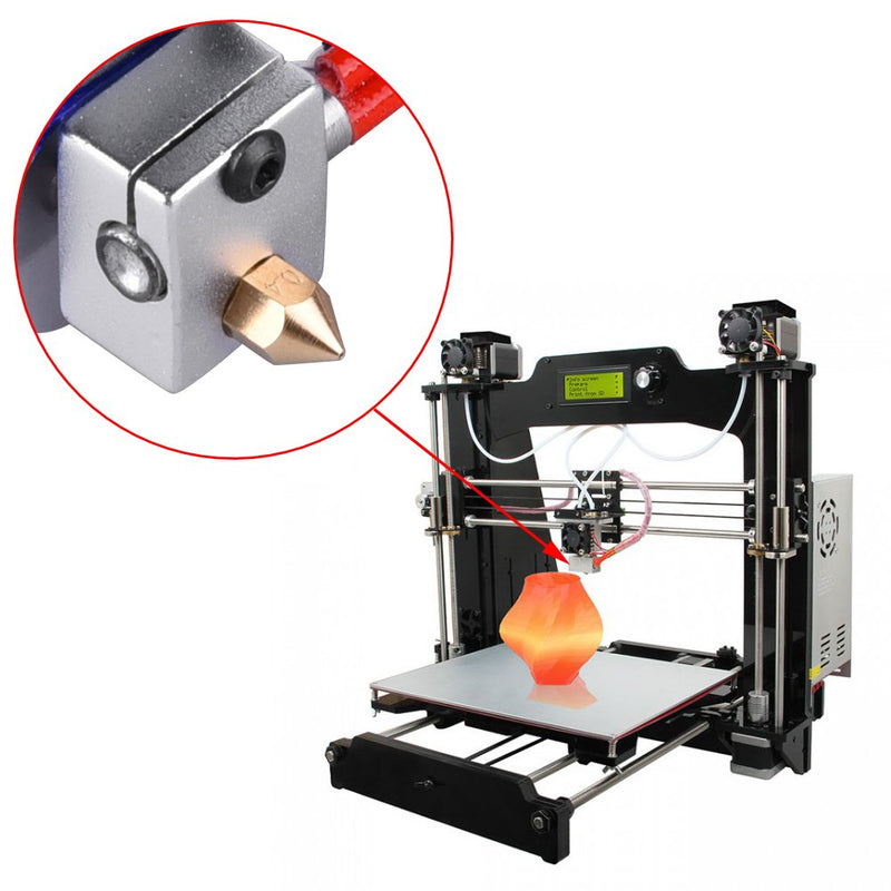 [Australia - AusPower] - SIQUK 22 Pieces 3D Printer Nozzles MK8 Nozzle 0.2mm, 0.3mm, 0.4mm, 0.5mm, 0.6mm, 0.8mm, 1.0mm with Storage Box for 3D Printer Makerbot CR-10 