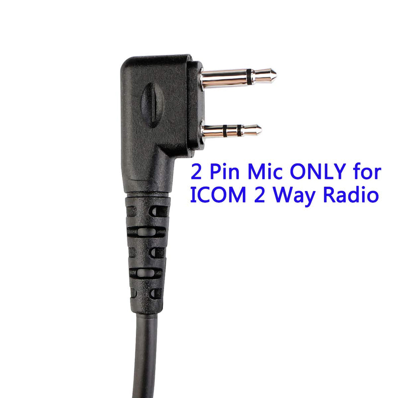 [Australia - AusPower] - Retevis Walkie Talkie Speaker Mic, Waterproof Handheld Radio Microphone with 3.5mm Jack for ICOM IC-F4011 IC-F24S IC-F12 IC-F14 IC-F21 IC-F22 Two Way Radios (1 Pack) 