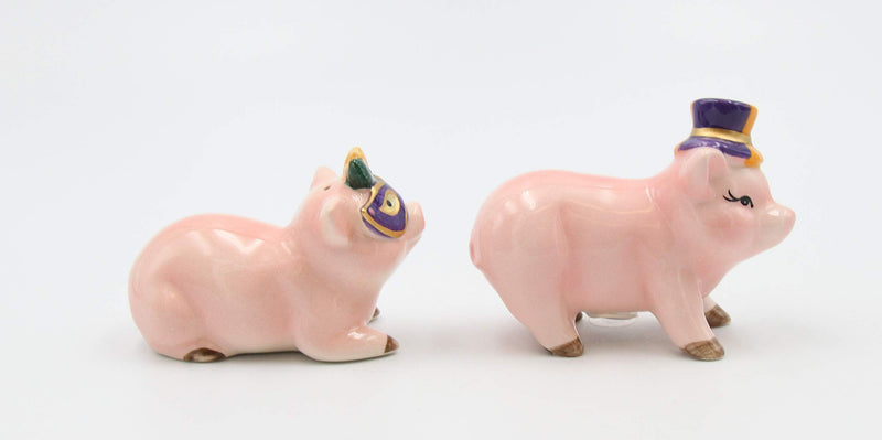 [Australia - AusPower] - Cosmos Gifts Mardi Gras Pigs Salt and Pepper, Multicolored 