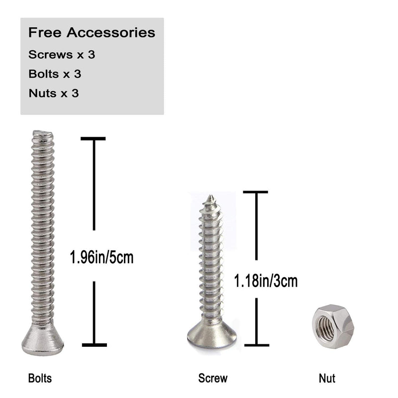 [Australia - AusPower] - ZOMCHAIN Antenna Mount Base Marine Grade 316 Stainless Steel 
