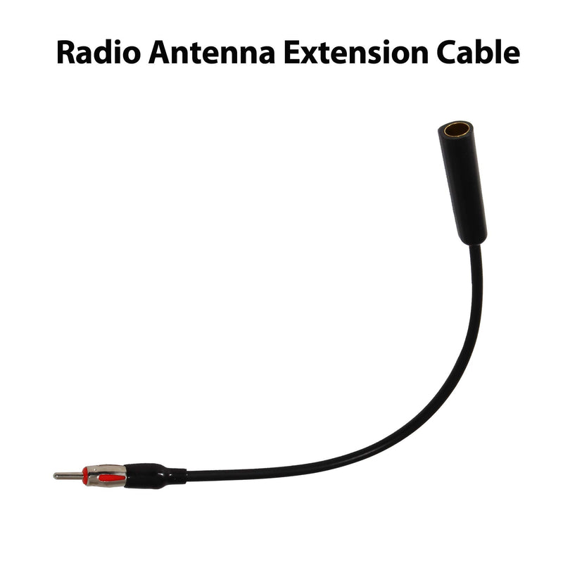 [Australia - AusPower] - Anina Car Radio Antenna Adapter Cable Extension DIN Plug Connector Female to Male AM FM Car Stereo Head Unit Media Receiver Player for Vehicle Truck 