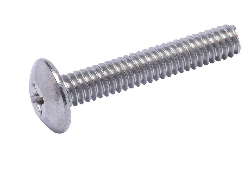 [Australia - AusPower] - 1/4"-20 X 1-1/2" Stainless Phillips Truss Head Machine Screw, (25pc), Coarse Thread, 18-8 (304) Stainless Steel, by Bolt Dropper 1/4"-20 x 1-1/2" 