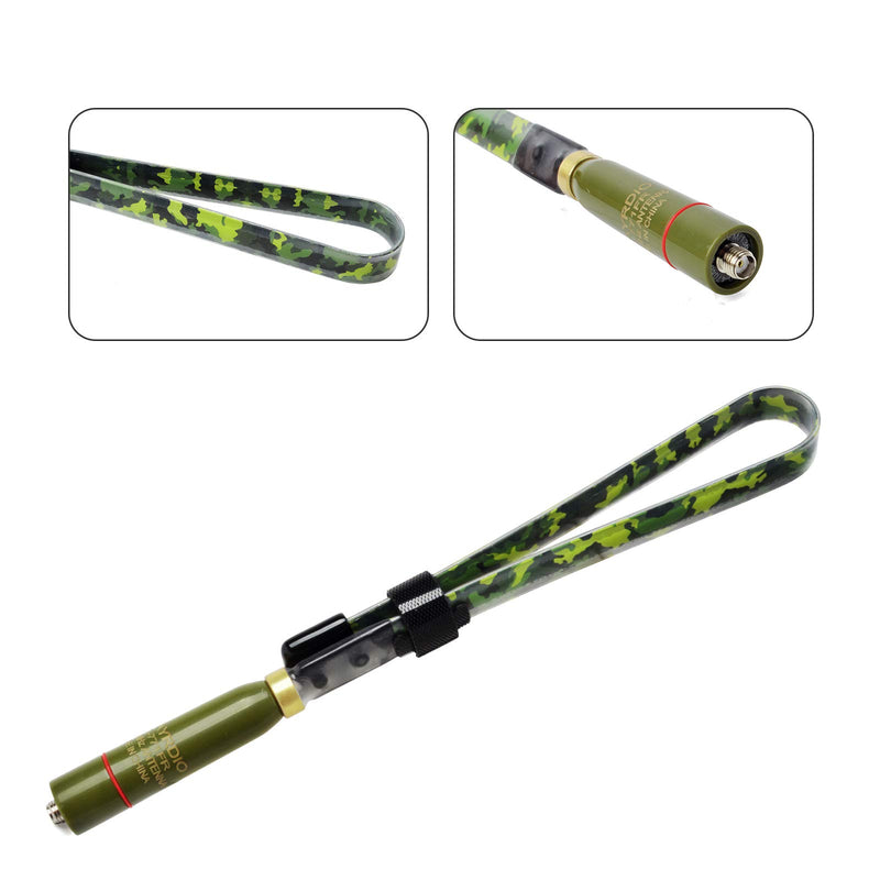 [Australia - AusPower] - TWAYRDIO Foldable Tactical Antenna 771FR SMA Female Camouflage Dual Band VHF UHF 2Meter 70cm 15.3inch Portable Handheld Ham Radio Antenna for Baofeng UV-5R BF-F8HP Kenwood Two Way Radio 