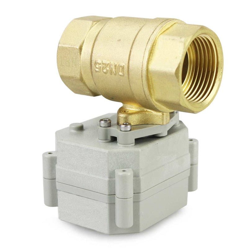 [Australia - AusPower] - HSH-Flo 2 Way 1/2" 3/4" 1" 1-1/4" 110-230VAC Brass On/Off Auto Return Electrical Position Feedback Motorized Ball Valve (1 Inch) 1 Inch 