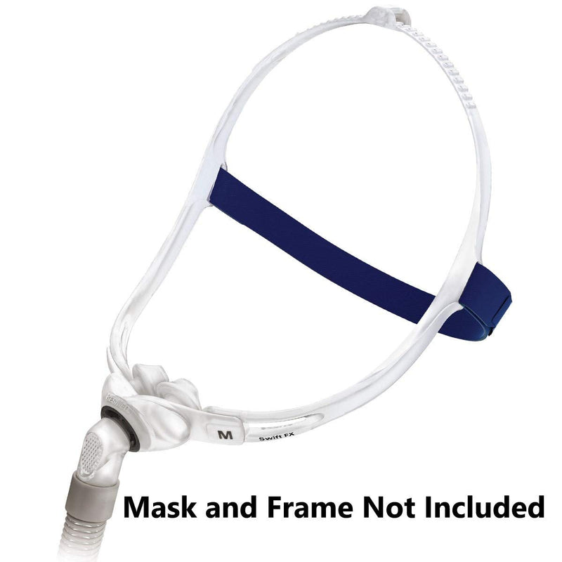 [Australia - AusPower] - Organic Deal Back Strap Compatible w/ResMed CPAP Mask Swift Fx Nasal Pillow- Replacement Straps for Swift FX Nasal Pillow - ResMed CPAP Supplies Option- CPAP Headgear Back Strap (Mask,Frame Not Incl) 