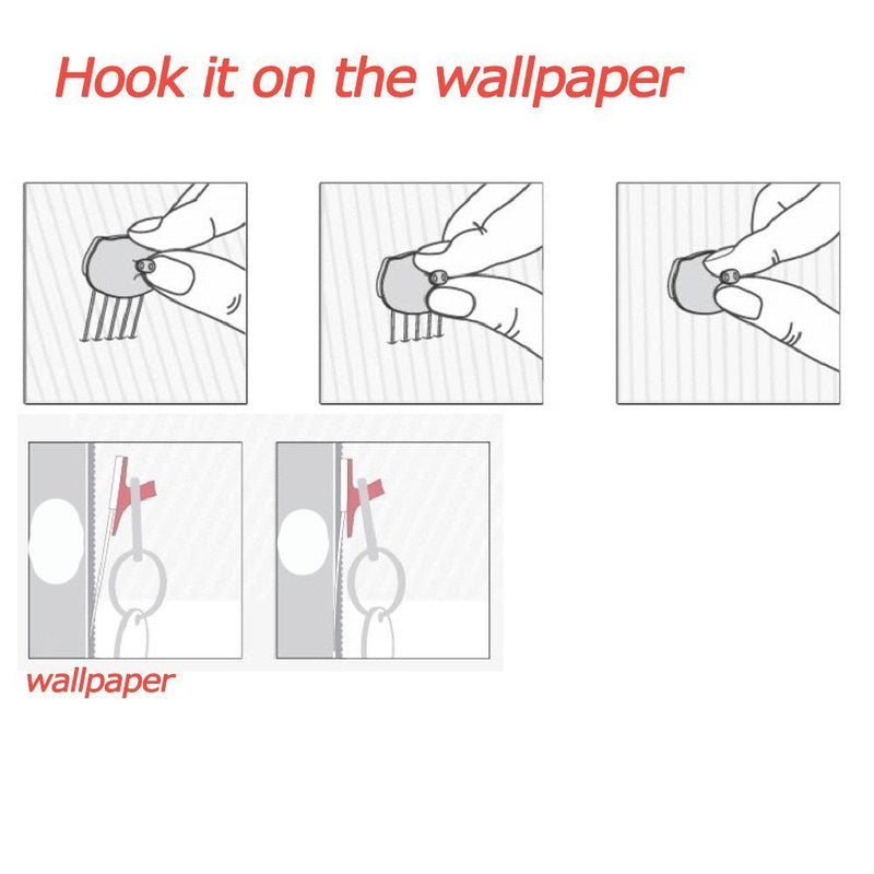 [Australia - AusPower] - HOTLISTOR Reusable Multipurpose Piggy Cubicle Wall Hooks 5PCS 10PCS Decorative Pin Stick Hooks Office Partition Panel Hanger Home Kitchen 10 - Hooks 