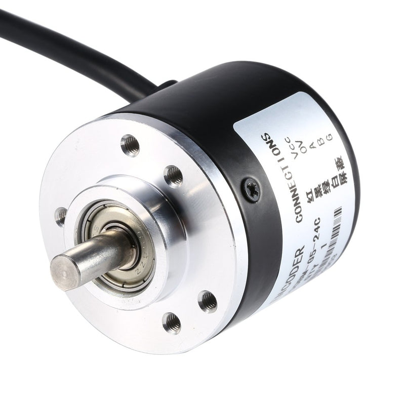 [Australia - AusPower] - 600p/r Rotary Encoder, Incremental Rotary Encoder, 5v-24v Ab 2 Phases Shaft 6mm Incremental Optical Rotary Encoder for Measuring the Rotational Rate 