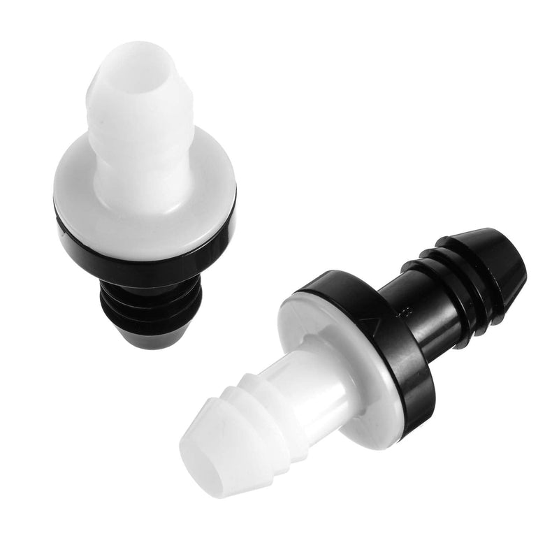 [Australia - AusPower] - Check Valve, 3/8 Inch 10 mm ABS Plug-in Check Valve Fuel Oil Water Gas Air One-Way Check Valve for Liquids and Gases (6 Pieces) 6 