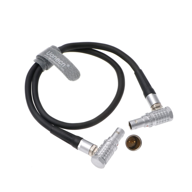 [Australia - AusPower] - Uonecn Teradek Bond Power Cable Right Angle 2 pin Male to Right Angle 2 pin Male for ARRI Alexa Camera 18'' 