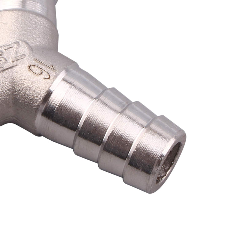 [Australia - AusPower] - DERPIPE Stainless Steel 5/8" Hose Barb, 3 Way Y Shape Wye Union Barbed Splitter Fitting 5/8" 