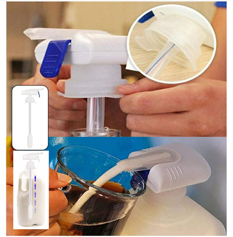 [Australia - AusPower] - Milk Dispenser For Fridge Gallon,Juice Dispenser,Liquid Dispenser For Drinks,Juice Pump,Hands-Free,Can Prevent Milk And Beer From Overflowing,Suitable For Outdoor And Home Kitchens 1Pcs 