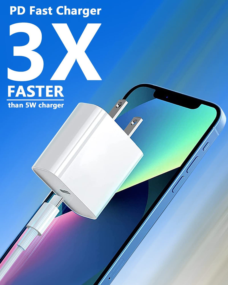 [Australia - AusPower] - iPhone 13 12 11 Fast Charger [Apple MFi Certified],10ft and 3.3ft Long Fast Charging Lightning Cable with 20W USB C Charger Block for iPhone13/13Pro Max/Mini/12 Promax/11/11Pro/XS/Max/XR/X/8Plus,iPad 