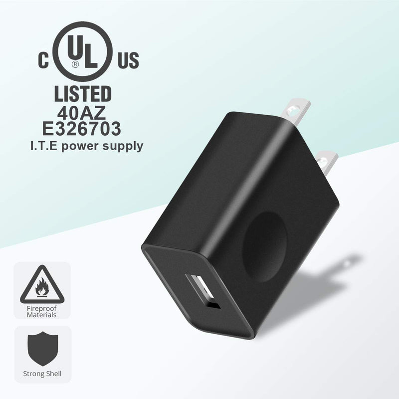 [Australia - AusPower] - USB Wall Charger, FONKEN 5V 2A Power Adapter Universal Travel Charger USB Plug Cell Phone Charger Block Cube Compatible with iPhone, iPad, Google Nexus, Samsung, LG, HTC, Moto and More 5V/2A-1Pack 
