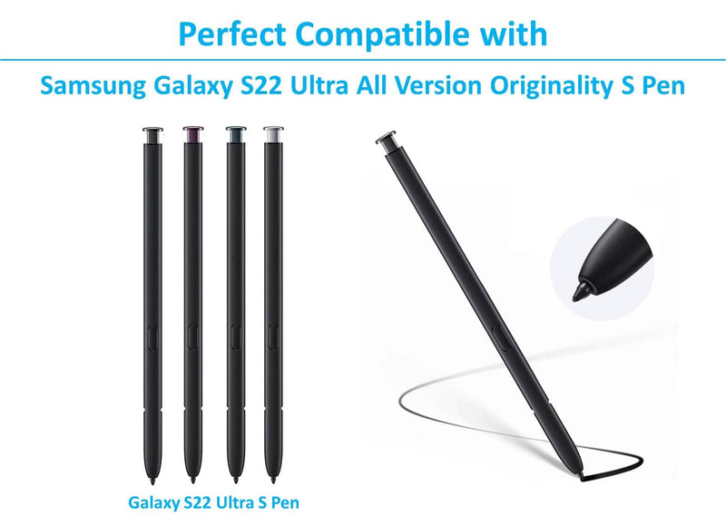 [Australia - AusPower] - 5 PCS Soft Tips/Nibs for Samsung Galaxy S22 Ultra S Pen Nibs Replacement Soft Nibs [0.7mm] [4096 Pressure Sensor] for Samsung Galaxy S22 Pen Nibs (S22 Black*5) S22 Black*5 