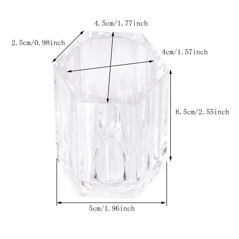 [Australia - AusPower] - ONLYKXY 2pcs Clear Acrylic Toothpick Holder Elegant Clean For Home Kitchen Storage Gadgets Creative Portable Toothpick Box (Rhombu) Rhombu 