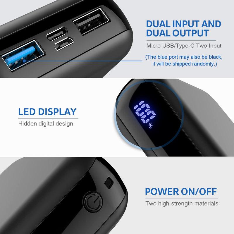 [Australia - AusPower] - RPMAX Portable Charger Power Bank 26800mAh with Hidden LED Display & 2 USB Outputs, High Capacity 5V Cell Phone Charger External Backup Battery Pack Compatible with iPhone,iPad,Samsung Galaxy,Android. 