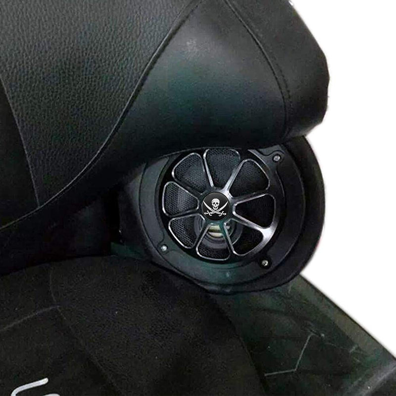 [Australia - AusPower] - GUAIMI Audio Fairing Mount Speaker Grill Cover Compatible with Harley Touring Street Glide FL Trike 1996-2013 (Pirate) 