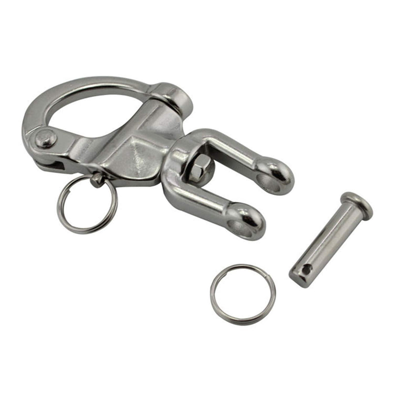[Australia - AusPower] - NRC&XRC Pair Jaw Swivel Snap Shackle 316 Stainless Steel for Sailboat Spinnaker Halyard &Diving 