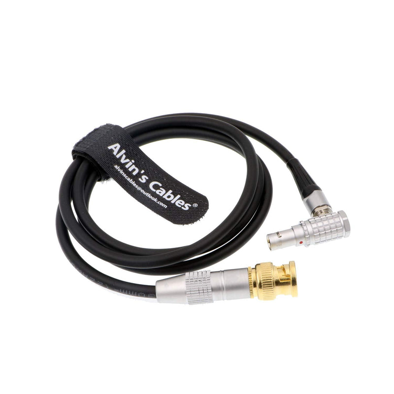 [Australia - AusPower] - Alvin's Cables BNC to 5 Pin Right Angle Time Code Cable for ARRI Mini Sound Devices ZAXCOM BNC to 5 Pin Male Right Angle 5 Pin 1M 