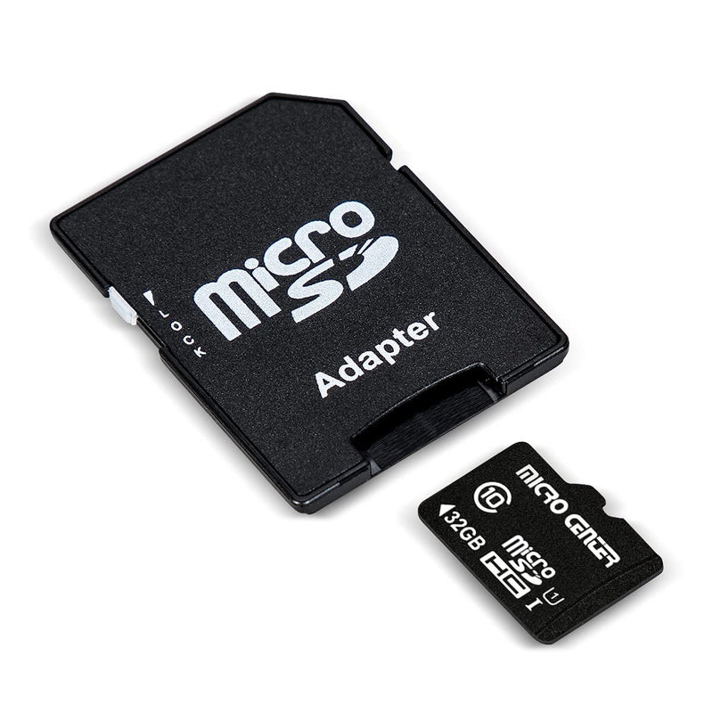 [Australia - AusPower] - Micro Center 32GB Class 10 Micro SDHC Flash Memory Card with Adapter for Mobile Device Storage Phone, Tablet, Drone & Full HD Video Recording - 80MB/s UHS-I, C10, U1 (2 Pack) 32GB - 2 pack 