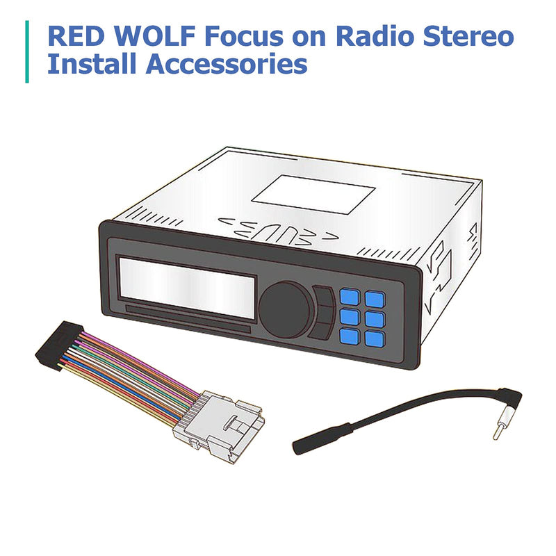 [Australia - AusPower] - RED WOLF Car Radio Install Wire Harness Compatible with 1989-2002 Mazda 626/Miata/MX3/Protege/MPV/Millinia Stereo Plug Connector 