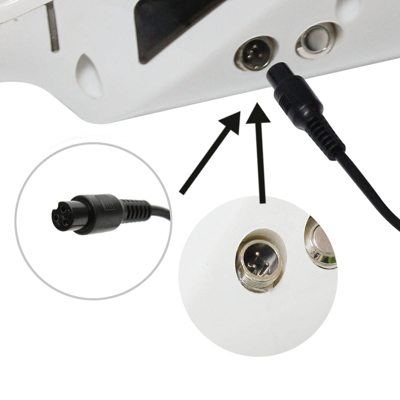 [Australia - AusPower] - 42V Charger PowerFast 3-Prong Inline Connector for 36V Pocket Mod, Sports Mod Lithium Battery, Battery Charger for Millet Electric Scooter 
