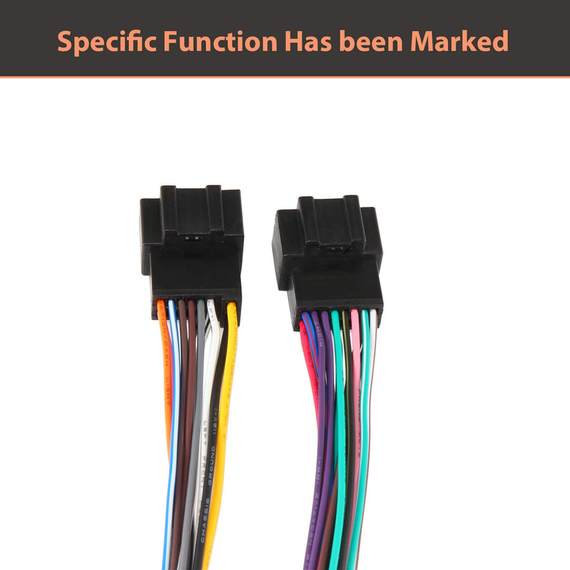 [Australia - AusPower] - RED WOLF Compatible with Select 2006-2017 Chevy GMC Express Savana Buick Factory Radio Stereo Replacement Wire Harness Updated 