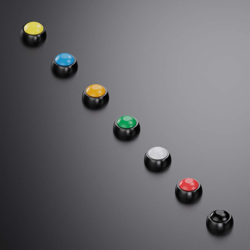 [Australia - AusPower] - DIYhz Waterproof Momentary Push Button Switch 12MM Normal Open(NO) Mini Micro Switch ON-Off 125V 3A 14PCS(7 Colors) 14 Pcs 7 Colors 