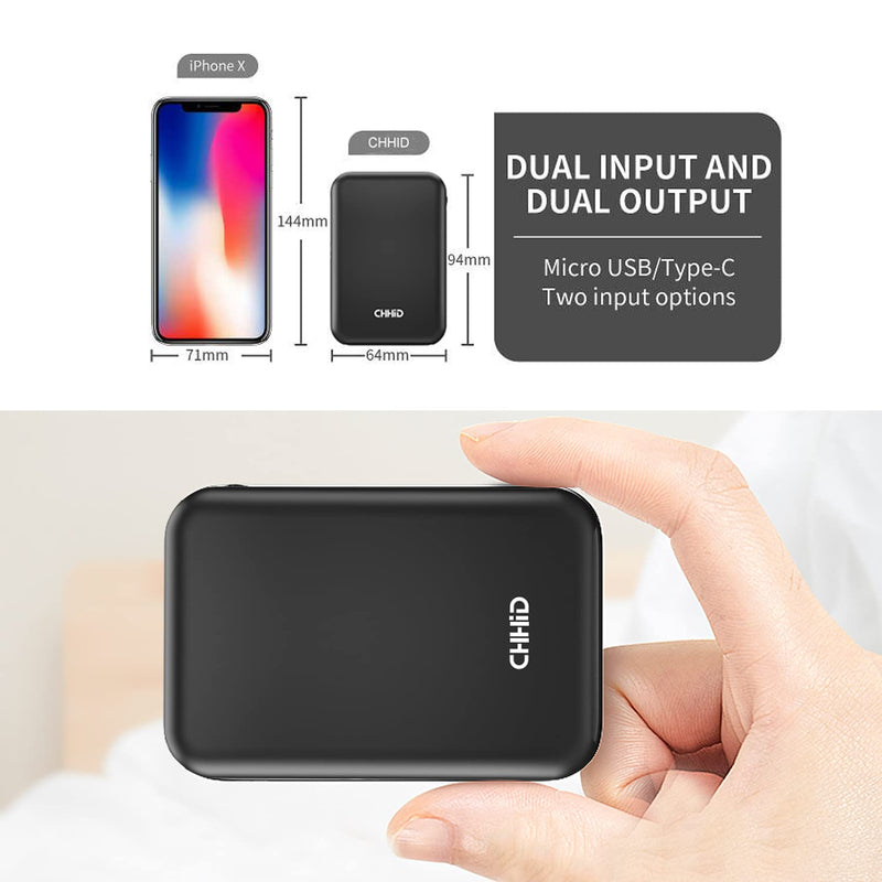 [Australia - AusPower] - Pocket Size Power Bank 10000mah for Heated Vest,5V 2A Heated Jacket Battery Pack,LED Display Portable Charger with Dual USB,External Battery Phone Chager for iPhone,Android etc. 