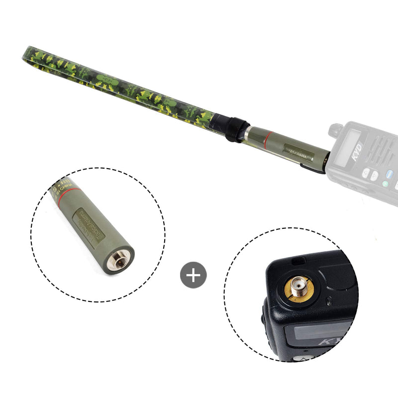 [Australia - AusPower] - HYS Tactical Foldable Camouflage Coating 31.5inch 800mm 20Watt SMA-Male Antenna for TYT MD-UV380 MD-380 TH-UV3R TH-UV8000E YAESU VX-6R WOUXUN Kenwood 2-Way Radio HT Scanner 