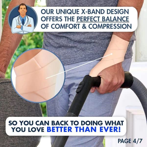 [Australia - AusPower] - Dr. Frederick's Original Wrist and Thumb Brace - 4 Pieces - Spica Splint for Thumb Arthritis - Skier's Thumb - De Quervain's Tenosynovitis - Osteoarthritis- Large Large (Pack of 4) 