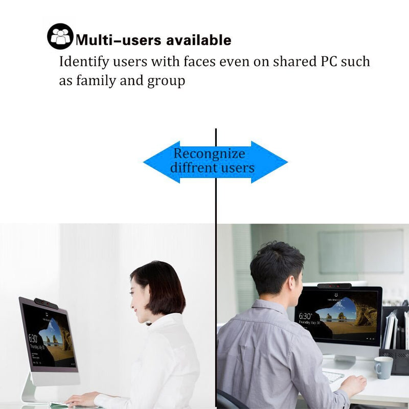 [Australia - AusPower] - Kaysuda Face Recognition USB IR Camera for Windows Hello, RGB 1080P (Entry Level) Webcam with Dual Microphone S 