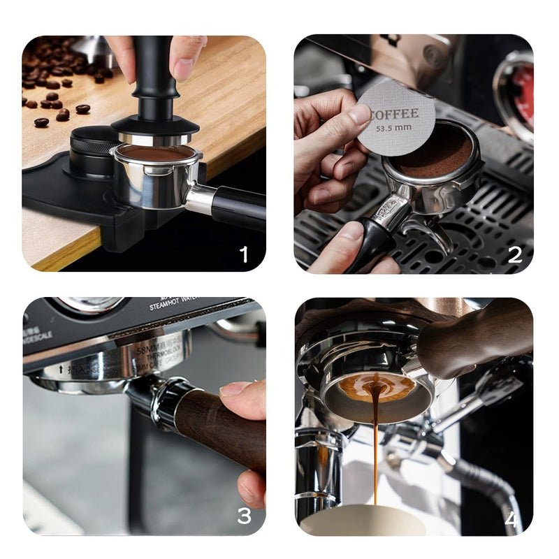 [Australia - AusPower] - Puck Screen 53.5mm Reusable Puck Screen for Espresso Portafilter, 1.7mm Thickness 150Î¼m 316 Stainless Steel Screen Filter Basket Compatible with Espresso Machine 