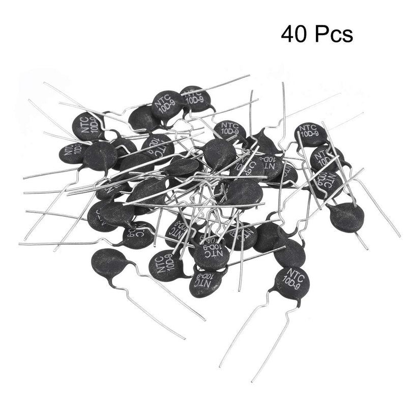[Australia - AusPower] - uxcell NTC Thermistor Resistors 10D-9 2A 10 Ohm Inrush Current Limiter Temperature Sensors Pack of 40 