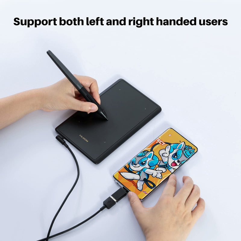 [Australia - AusPower] - HUION H420X OSU Tablet Graphic Drawing Tablet with 8192 Levels Pressure Battery-free Stylus, 4.17x2.6 inch Digital Drawing Tablet Compatible with Window/Mac/Linux/Android for OSU Game, Online Teaching 