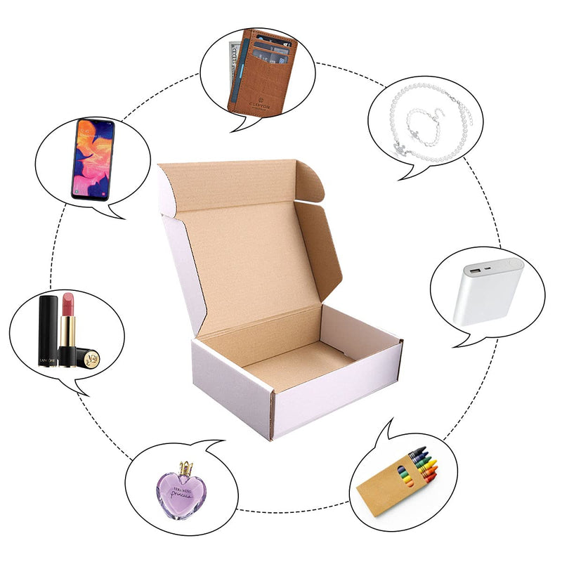 [Australia - AusPower] - Shipping Boxes.7" x 5" x 2"Inch Which is Anti-Impact Come with Exquisite Sealing Label.Suitable E-Commerce Packaging, Shipping Packaging.(10PCS) 7" x 5" x 2" 10PCS 