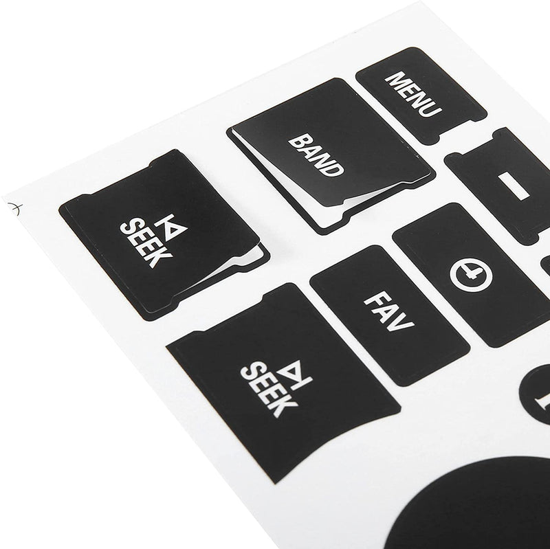 [Australia - AusPower] - GLEEMAX 6pcs AC Dash Button Decal + Radio Button Repair Kit Stickers, Decal Replacement for 2007-2015 GM Vehicles Car SUV Van Truck Chevy Accessories 6 