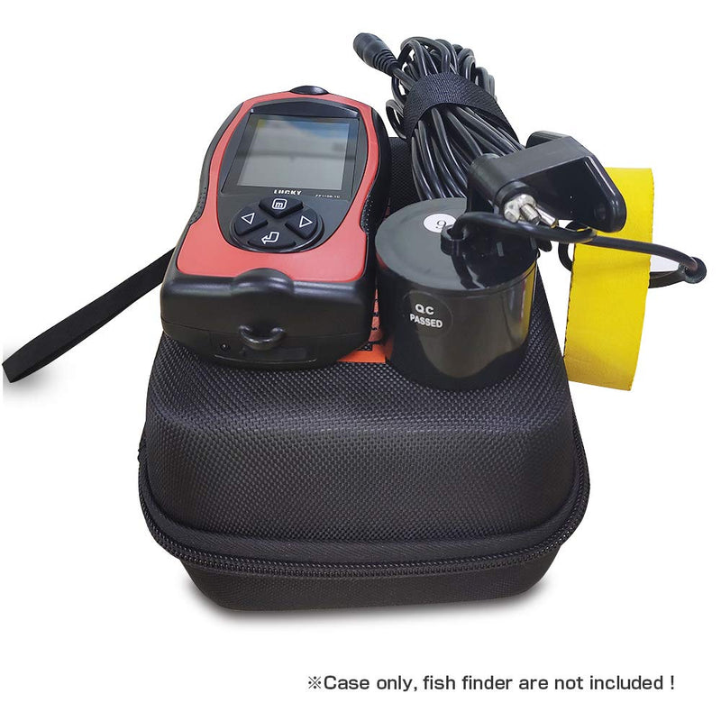 [Australia - AusPower] - LUCKY Hard Travel Case for LUCKY/LUCKYLAKER Handheld Fish Finder Boat Sonar Fishing Finders Transducer Kayak Fish Finder Waterproof for Ice Fishing 