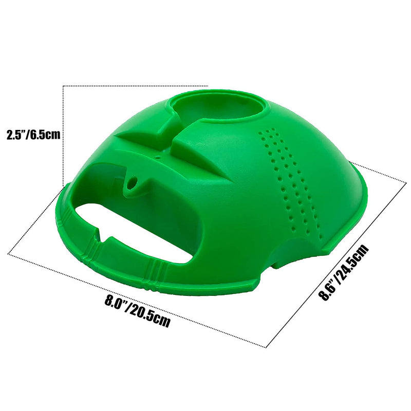 [Australia - AusPower] - TaktZeit Tennis Trainer Self Training Rebound Baseboard Tennis Training Gear with 2 String Balls Green 